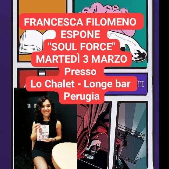 Francesca Filomeno torna ad esporre a Perugia le tavole del proprio fumetto "Soul Force (Potere dell'anima)"