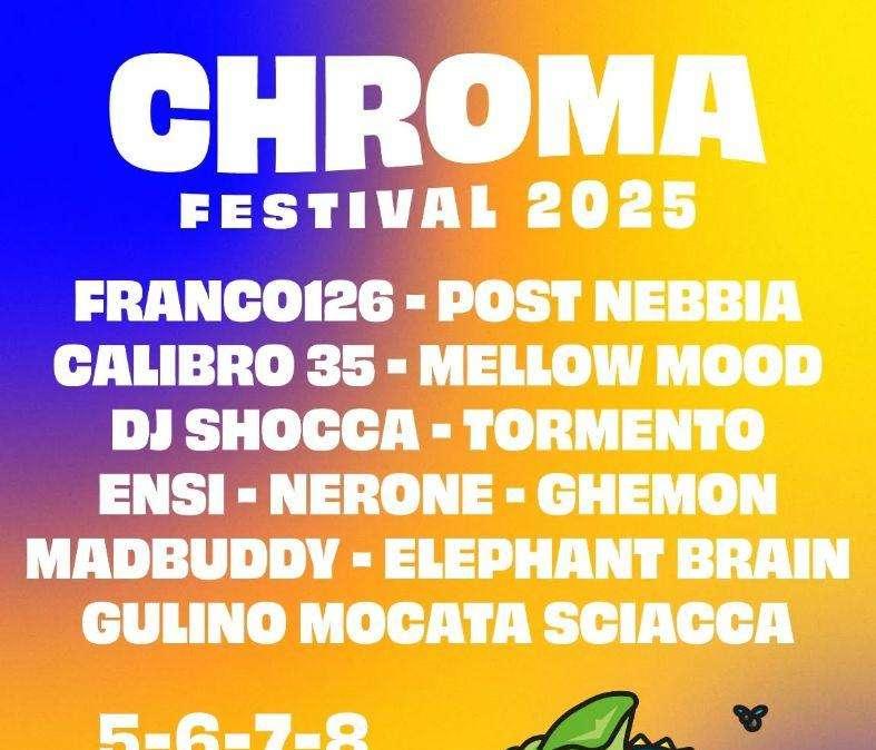 Dal 5 all'8 giugno il Chroma Festival 2025 al Centro Umbriafiere di Bastia Umbra