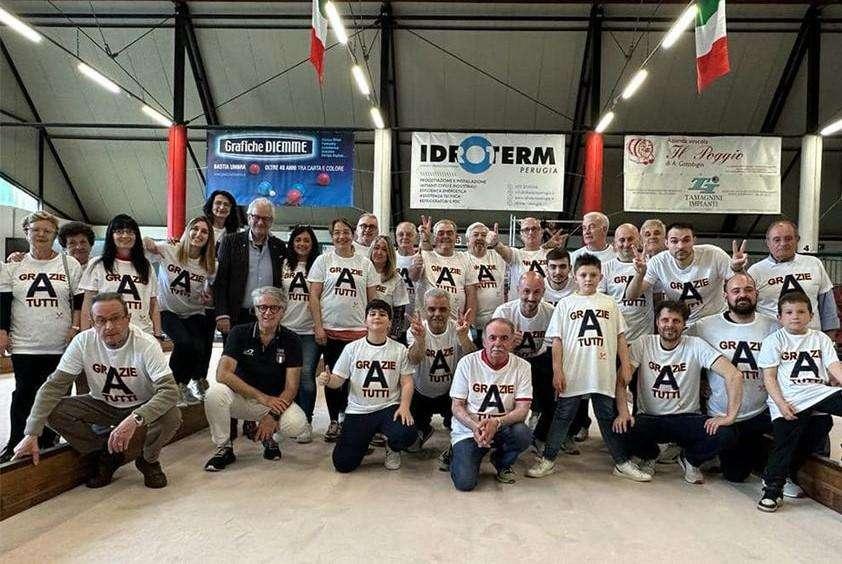 Grande impresa della Bocciofila Sant’Angelo-Montegrillo, promossa in Serie A
