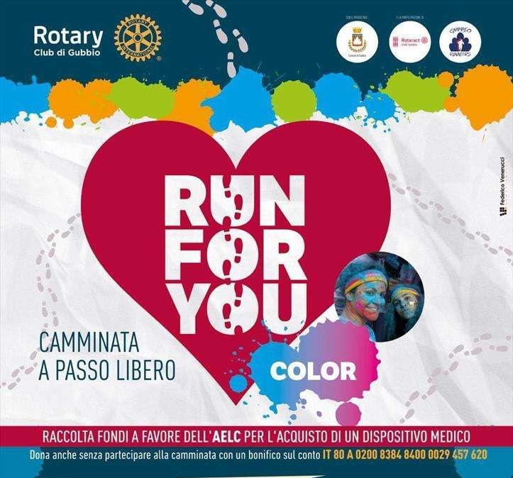 Domenica insieme alla "CorriGubbio" c'è anche la "Run For You Color"