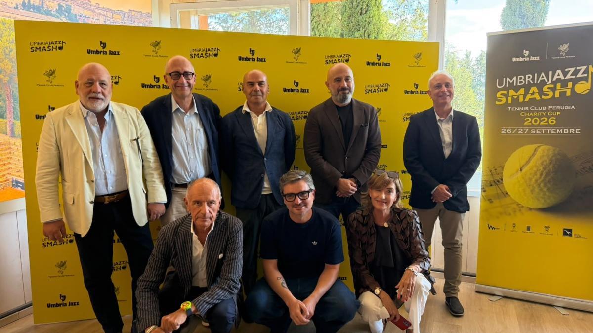 Il 26 e 27 settembre a Perugia ci sarà "Umbria Jazz Smash", torneo di tennis con finalità benefiche