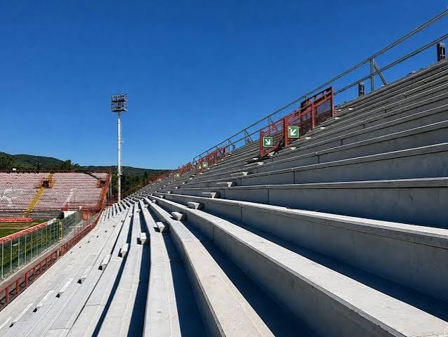 La conferenza stampa sulla riapertura della gradinata dello Stadio Curi domenica contro la Reggiana