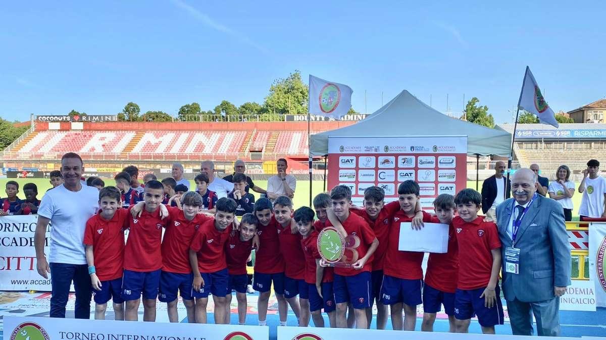 L'Under 11 del Perugia ha chiuso al terzo posto il "Torneo Bellavista" di Rimini