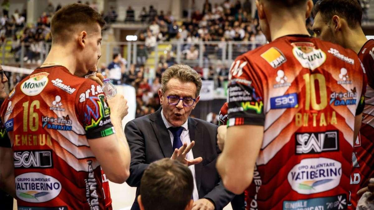 Così la vittoria di ieri sera della Sir Susa Vim Perugia a Cisterna in Superlega di volley maschile