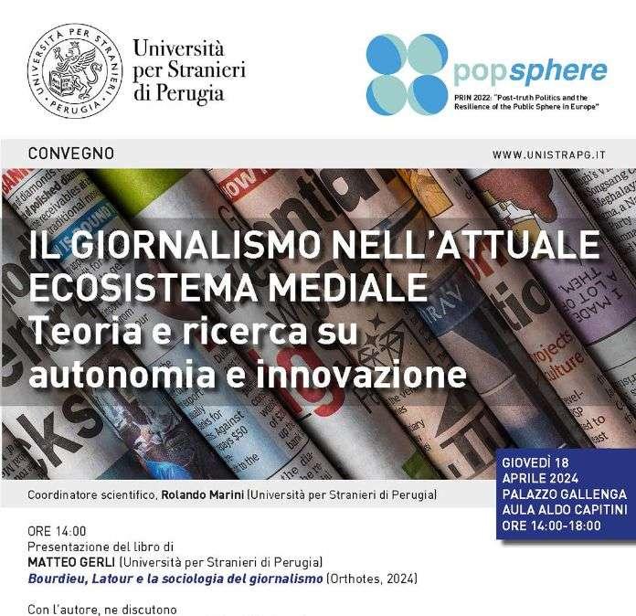 Giovedì il convegno della Stranieri sulla produzione giornalistica dell'attuale ecosistema mediatico