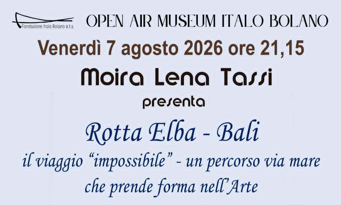 "Rotta Elba–Bali: il viaggio impossibile": nuova performance dell'artista tifernate Moira Lena Tassi
