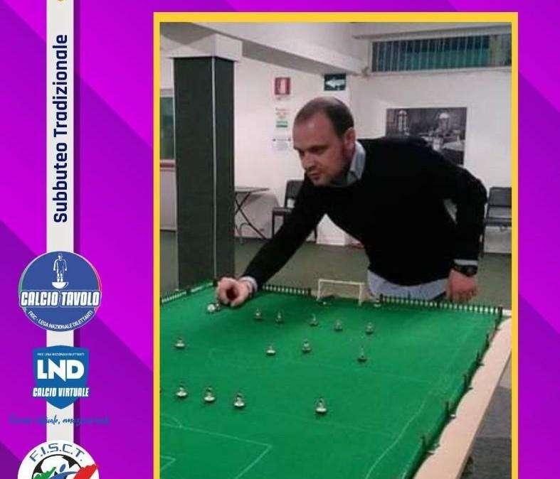 Il Todi iscritto al campionato nazionale di calcio da tavolo della Lnd schiererà Marco Perotti