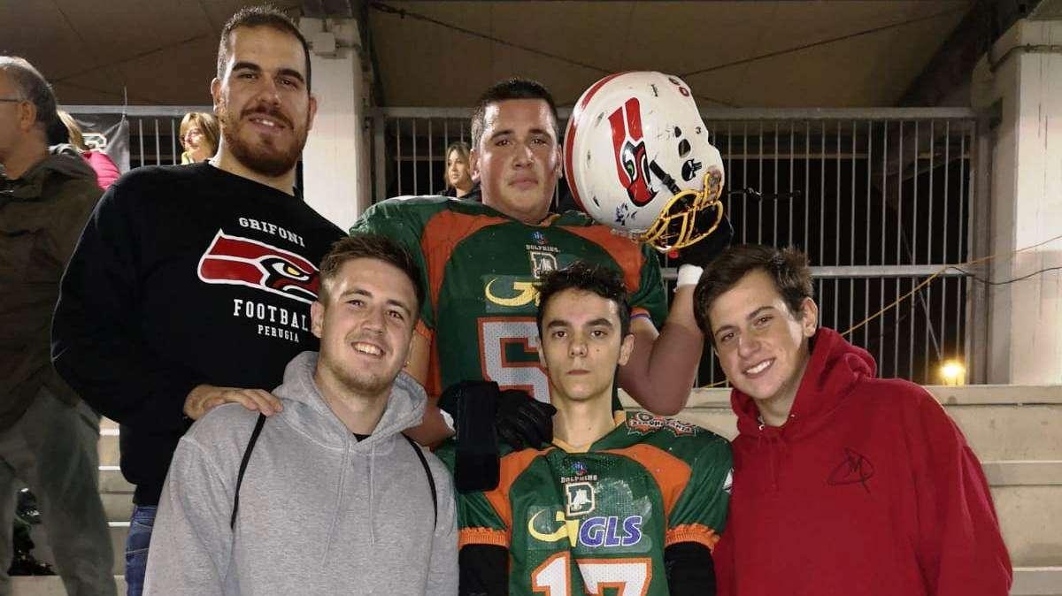 Due giovani perugini del football americano vanno a giocare con la Dolphins: un bel segnale