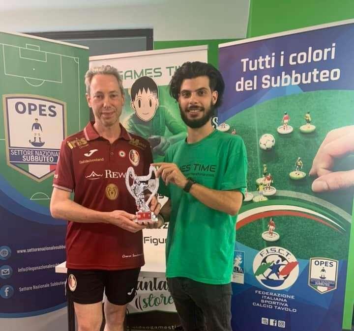 Il perugino Cesare Santanicchia ha vinto la Coppa Umbra di Subbuteo: battuto Francesco Mattiangeli