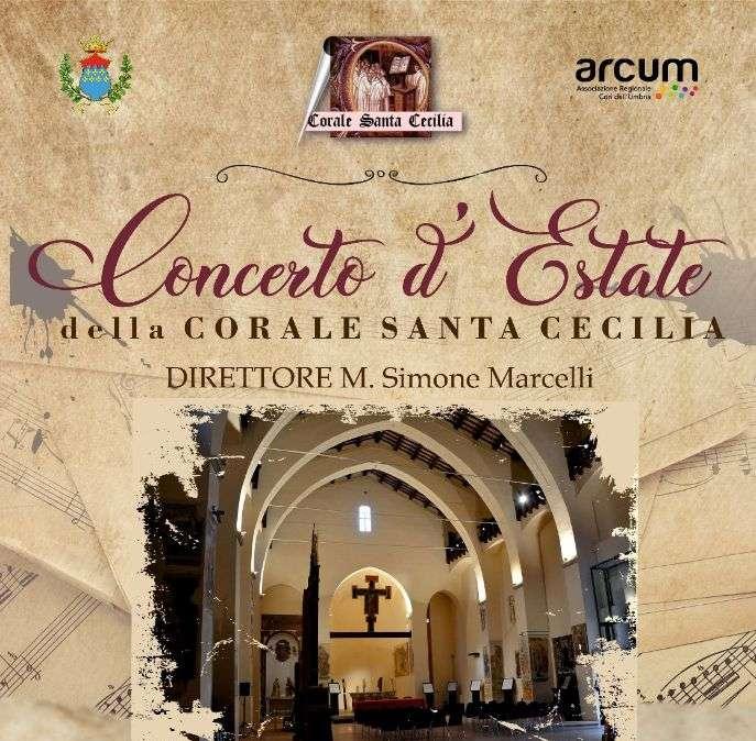 Domenica sera c'è il concerto d'estate della Corale Santa Cecilia di Nocera Umbra 