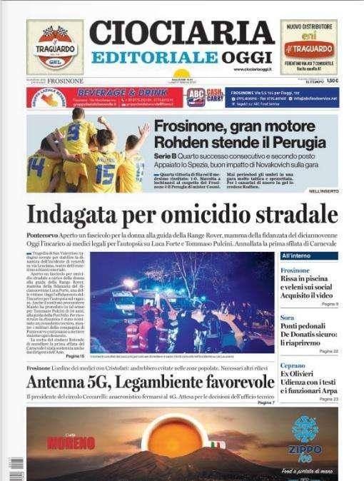 Per il Frosinone un gran motore contro il Perugia...
