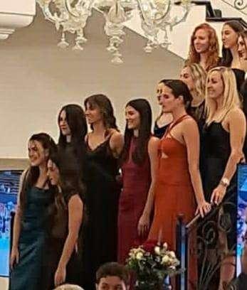 La consueta presentazione ufficiale della Bartoccini di volley femminile: "Perugia siamo noi!"