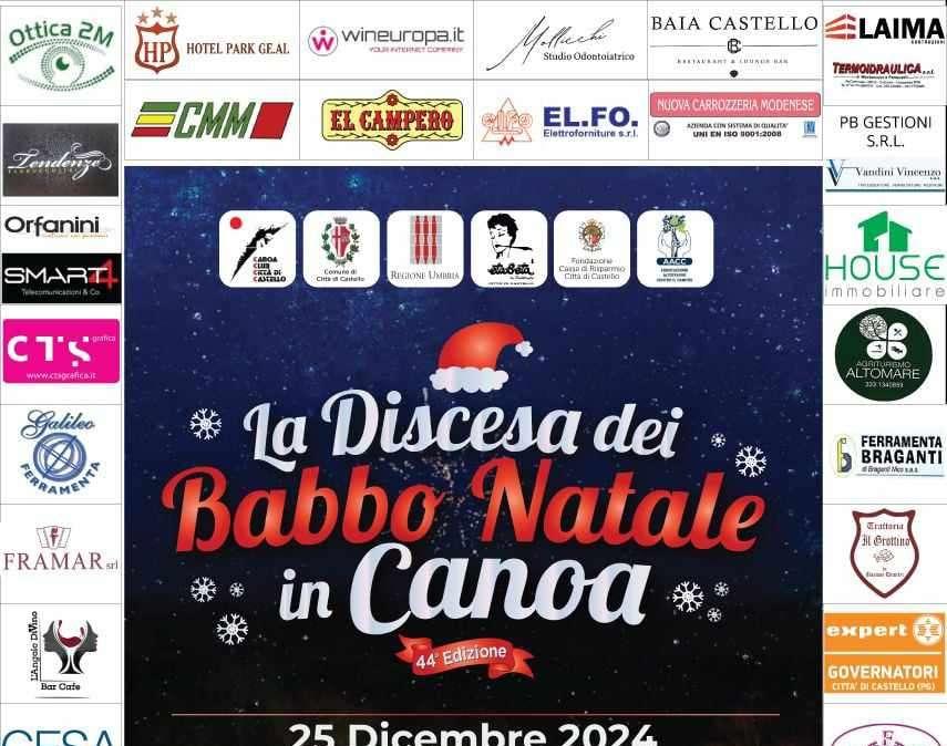 Anche quest'anno sarà un "Natale in canoa sul Tevere": appuntamento a Piosina di Città di Castello