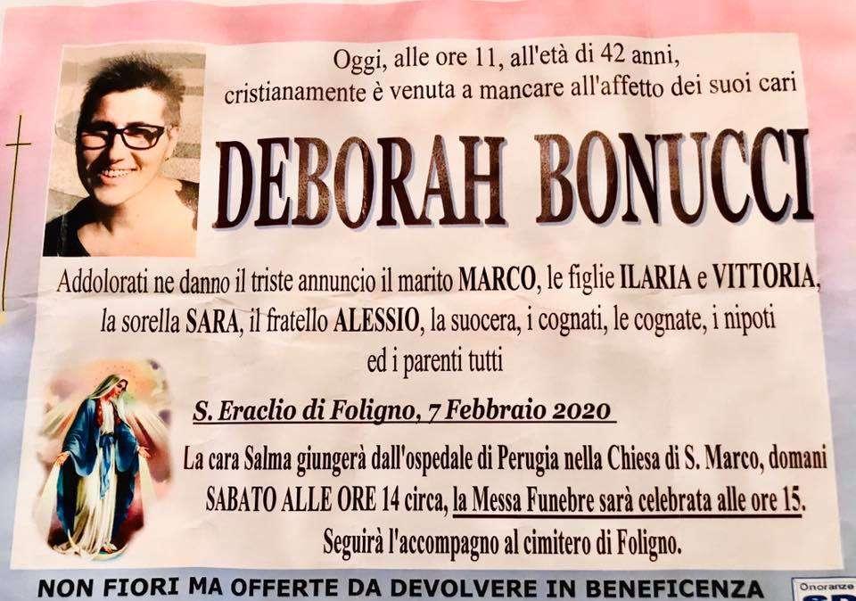 Oggi l'ultimo saluto a mamma Deborah: il funerale alle ore 15