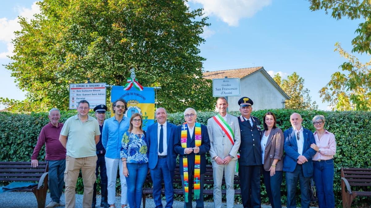 Inaugurati a Torgiano i giardini pubblici intitolati a San Francesco
