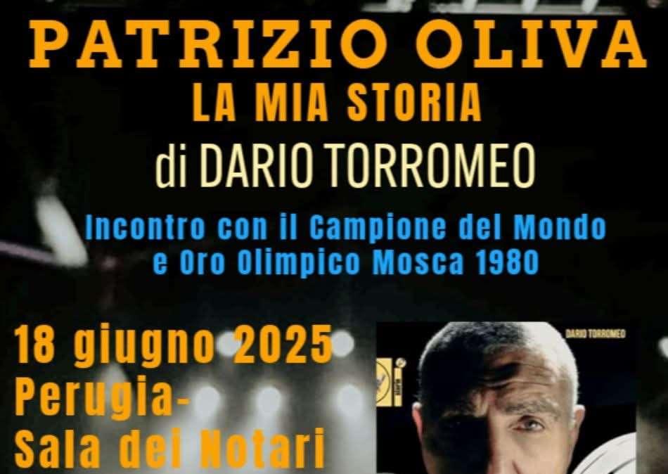 Il 18 giugno a Perugia la presentazione del libro sul pugile Patrizio Oliva di Dario Torromeo 