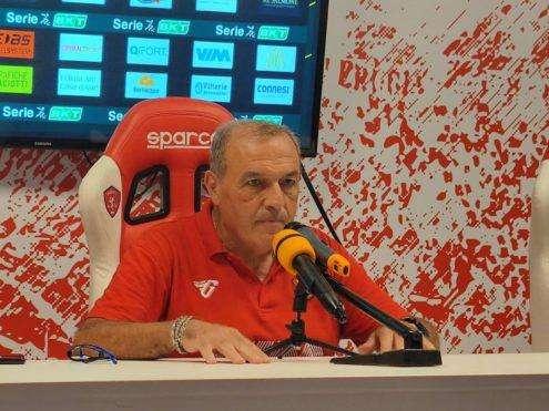 La conferenza stampa di Fabrizio Castori per presentare Perugia-Brescia