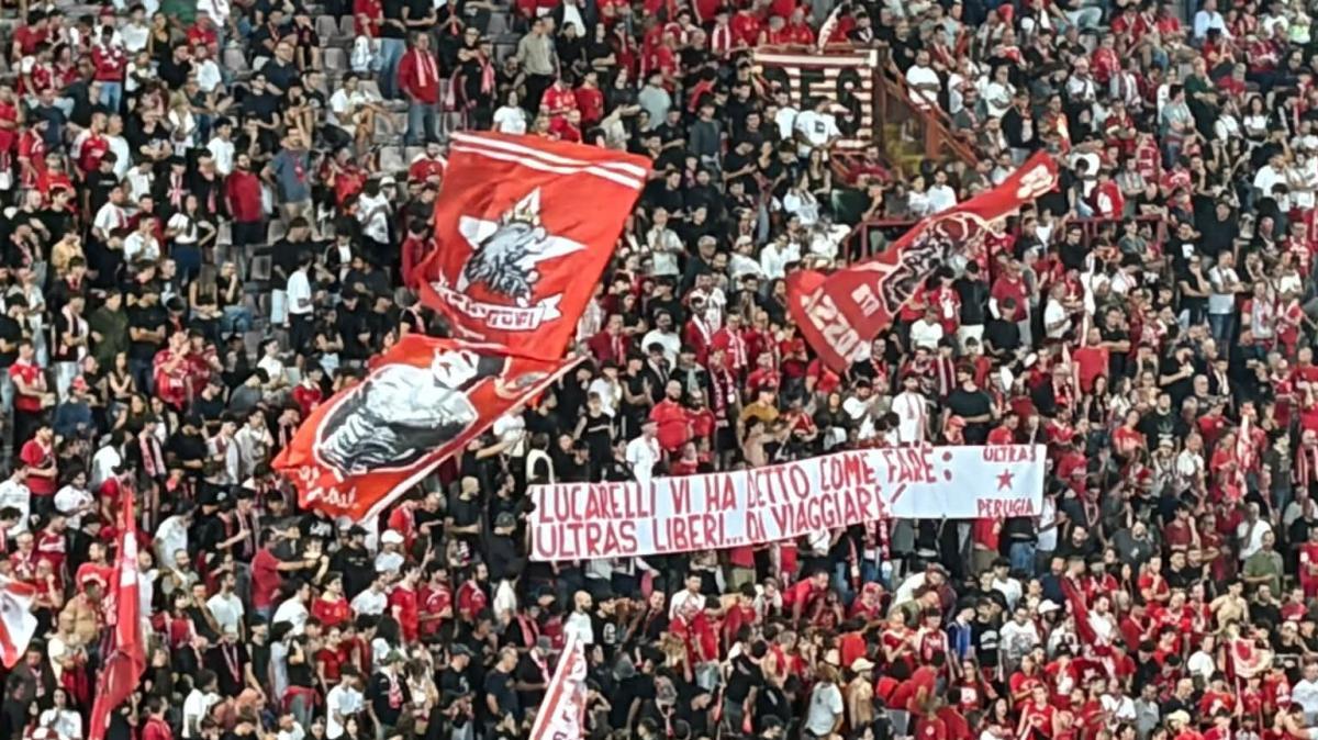 Multa al Perugia per uno striscione esposto in Curva Nord durante la partita con lo Spezia