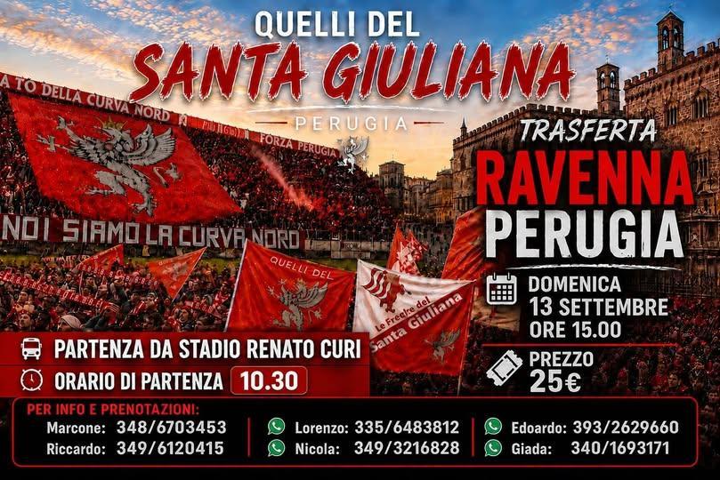 Il gruppo "Quelli del Santa Giuliana" organizza la trasferta a Ravenna: 25 euro il prezzo