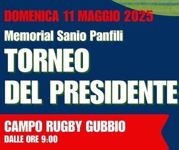 Domenica a Gubbio il primo "Memorial Sanio Panfili" di rugby: otto le squadre in campo