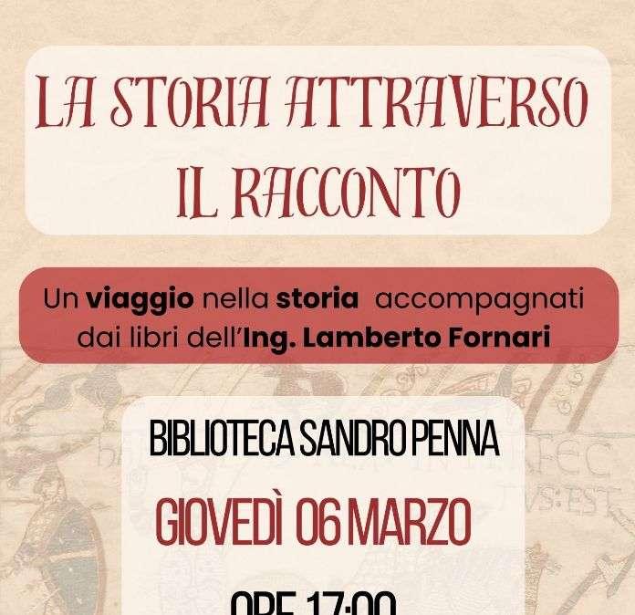 "La storia attraverso il racconto": il 6 marzo a Perugia un "viaggio" con i libri di Lamberto Fornari 