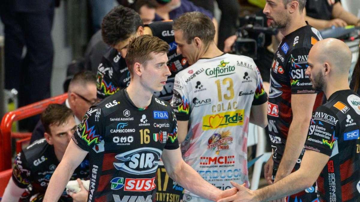 La Sir Susa Vim Perugia riprenderà domenica 6 aprile in casa la marcia verso lo scudetto