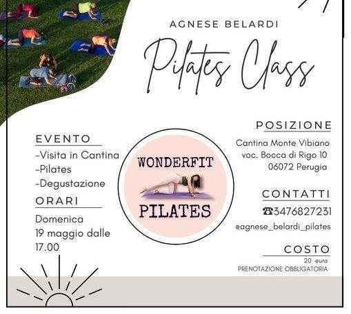 Domenica pomeriggio a Monte Vibiano torna il pilates in cantina con Agnese Belardi (anche con la pioggia...)