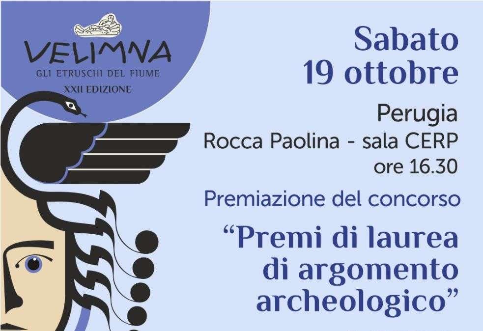 Premi di laurea alle due migliori tesi archeologiche consegnate nell'ambito di Velimna