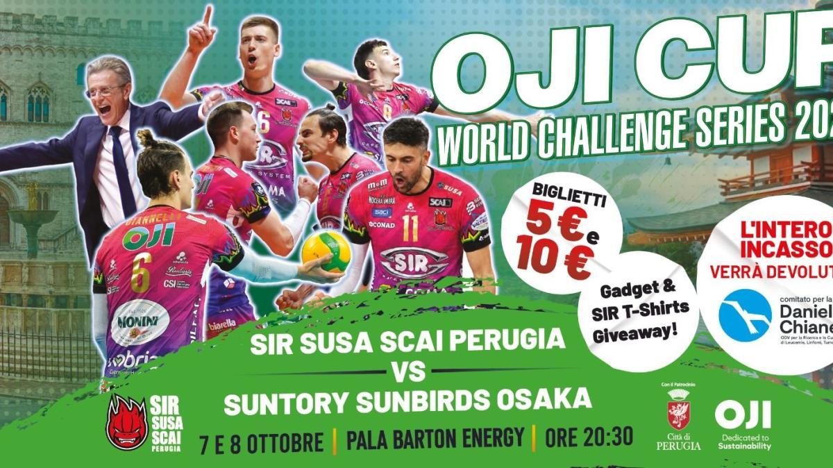 In vendita i biglietti per la Oji Cup, doppia sfida al PalaBarton della Sir Perugia contro i giapponesi del Suntory Sunbirds di Osaka