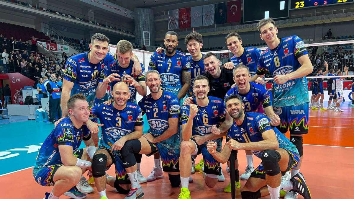 Una magnifica Sir Perugia batte Ankara in Champipons League e conquista la vittoria numero 15 della stagione