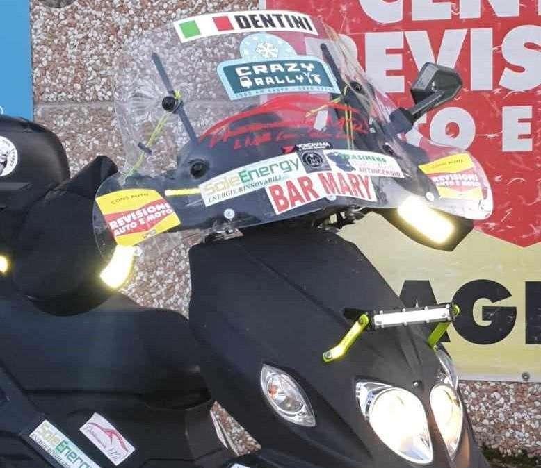 Il magionese Roberto Dentini ci riprova! 1200 km con lo scooter per vincere il "Crazy italian rally"!