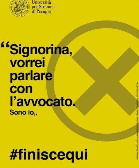 L'Università per Stranieri di Perugia in occasione dell'8 marzo aderisce alla campagna #finiscequi