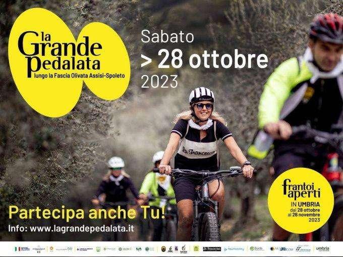 Il 28 ottobre appuntamento con “La Grande Pedalata lungo la Fascia olivata Assisi-Spoleto” 