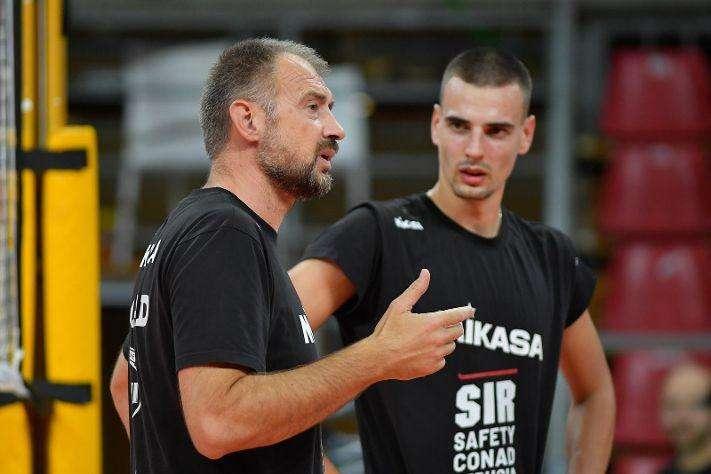 La presentazione della Final Four della Supercoppa di volley maschile con la Sir Safety protagonista