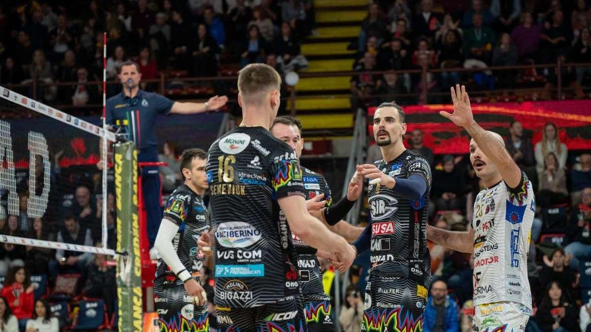 Domani la Sir Perugia alle 18 al PalaBarton in campionato contro Cisterna