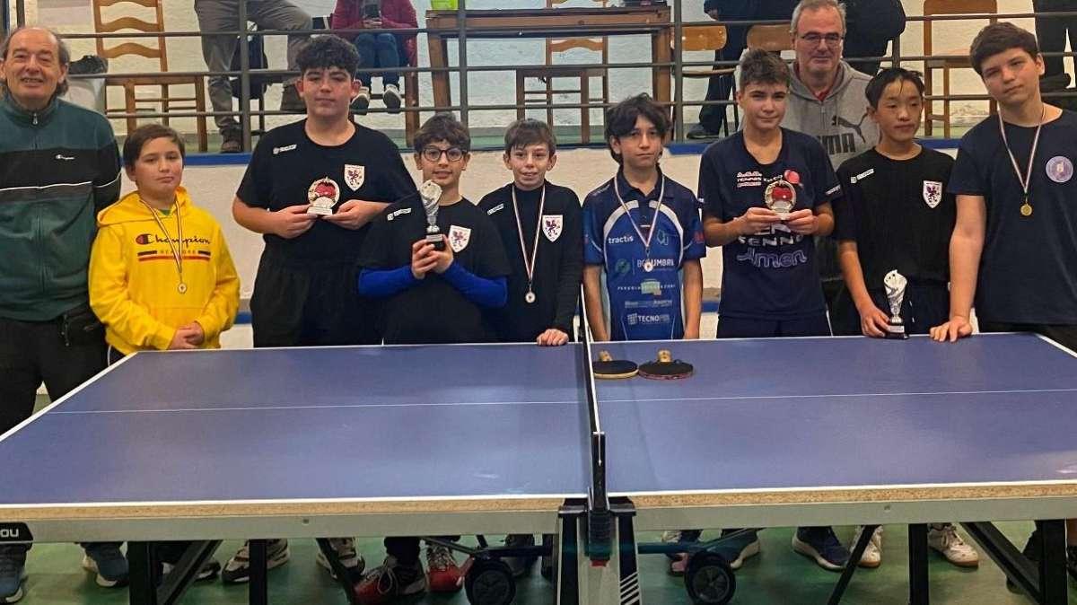 Gran successo a Montegrillo per il Trofeo provinciale giovanile di tennistavolo