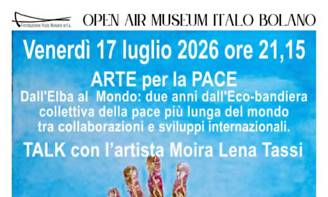 La tifernate Moira Lena Tassi parla anche all'Elba della sua 'Eco-bandiera collettiva della pace più lunga del mondo"