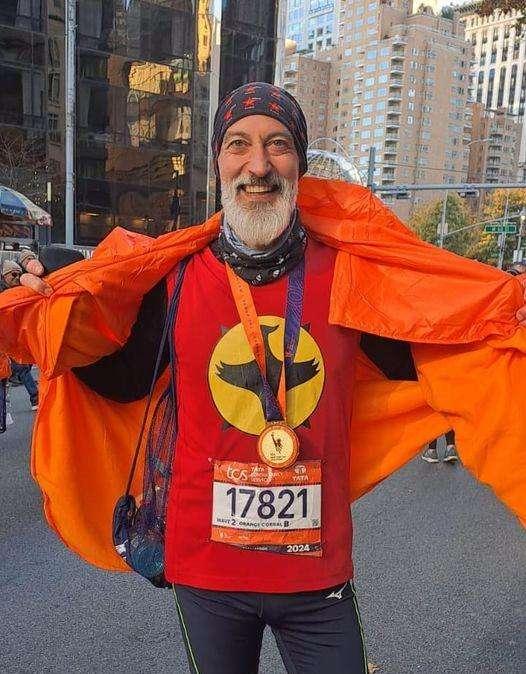 Complimenti a Stefano Volpi: 250 maratone! Con lui a New York la squadra dell'Assisi Runners 