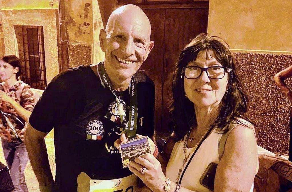 Giacomo Grillo un eroe del podismo senza limiti! Per lui il traguardo delle 150 maratone e ultra! "La dedica è per Clarita..."