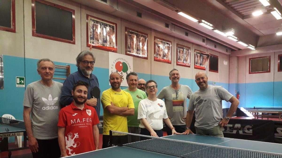 Si è disputato il campionato umbro di tennistavolo per giornalisti: successo di Mencaroni su Boccali e Allegra