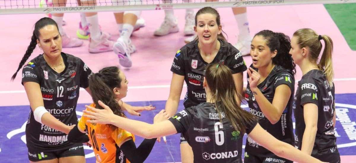 La Bartoccini Fortinfissi Perugia sconfitta ieri sera nella sfida con Milano 