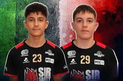 I due talenti della Sir Alessio Rahi Lerro e Giacomo Fioroni entrano nel giro delle nazionali azzurre di volley