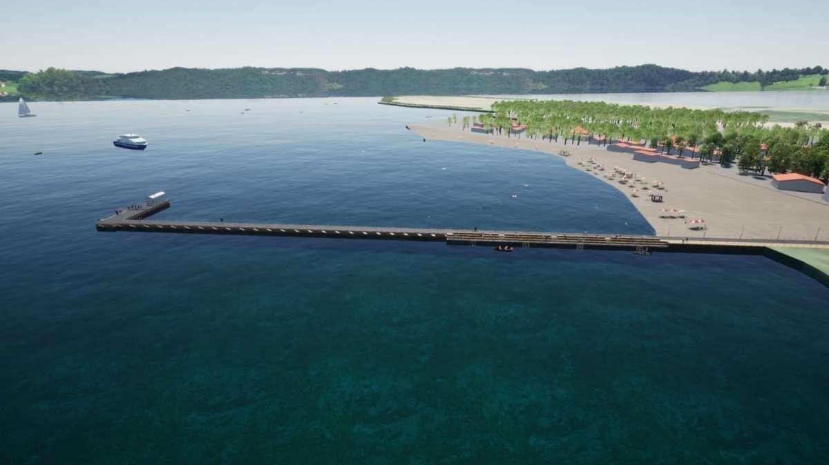 Riuscite ad immaginare un pontile del genere? Ebbene, sarà realizzato a Tuoro sul Trasimeno...