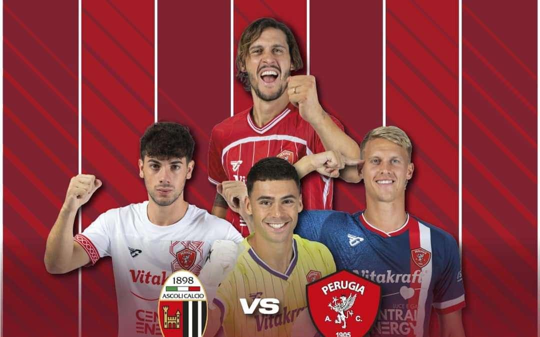 Oggi Ascoli-Perugia sarà trasmessa in diretta su Umbria TV: si parte alle 14