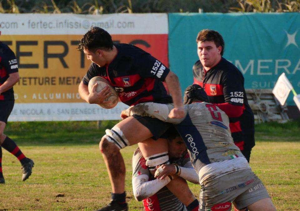Sconfitta per il Rugby Gubbio in serie B a San Benedetto del Tronto