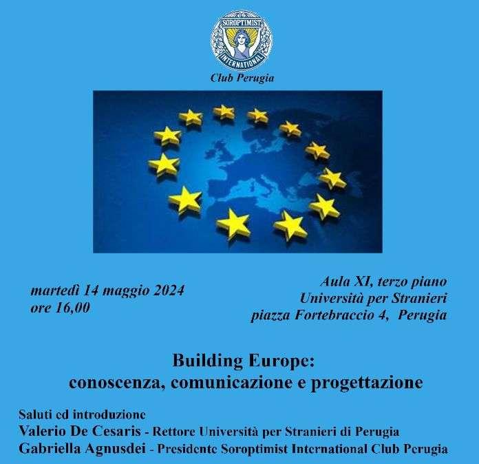 “Building Europe: conoscenza, comunicazione e progettazione”: giovedì a Perugia il convegno del Soroptimist International 