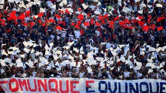 Esodo genoano domenica al Curi: polverizzati i biglietti della Curva Sud
