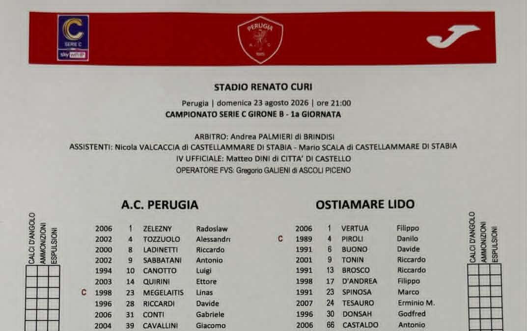 PERUGIA-OSTIAMARE 1-0: una gran vittoria! Un forte Grifo che potrà solo crescere