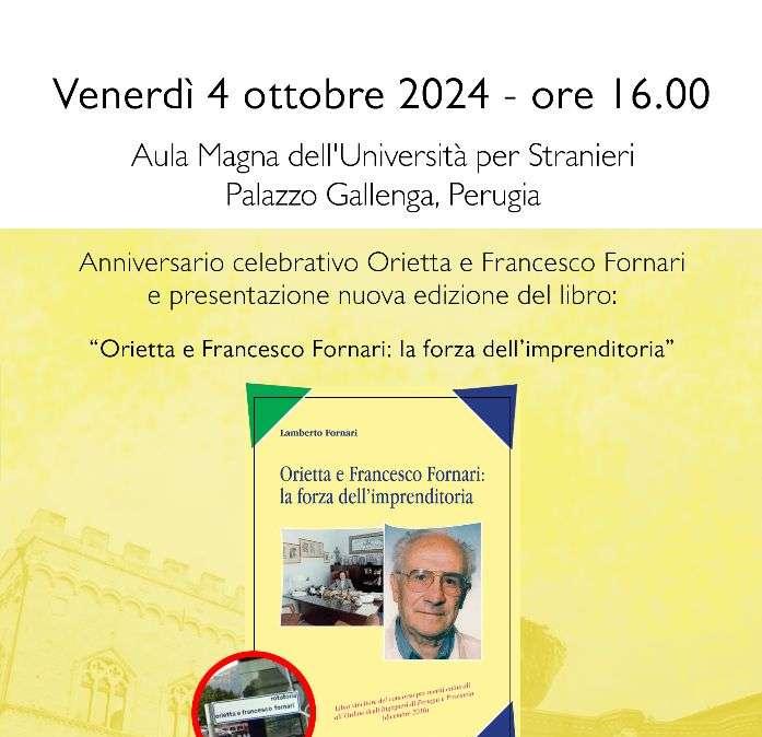 Oggi, 4 ottobre, alle ore 16, il ricordo di Orietta e Francesco Fornari all'Università per Stranieri