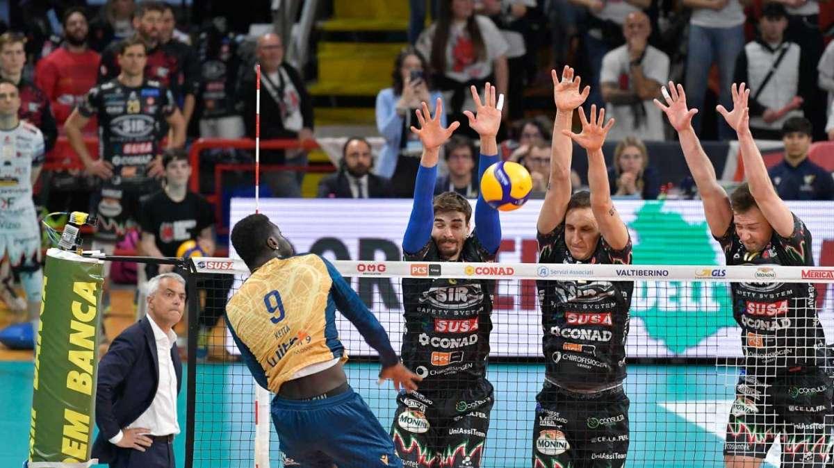 La situazione nei playoff di volley maschile per il quinto posto: Sir Safety Susa Perugoa in testa alla classifica